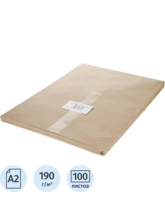 Ватман А2 100л 190гр., уп.крафт