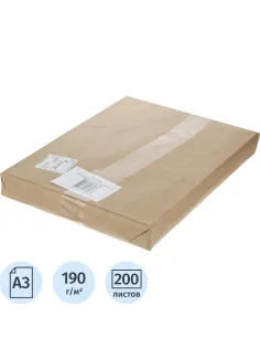 Ватман А3 200л 190гр., уп.крафт