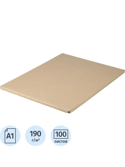 Ватман 836 х 600мм 100л 190г, уп.крафт