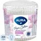 Палочки ватные AURA стакан 200 шт./уп..