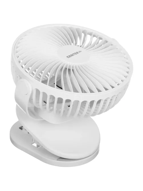 Вентилятор Centek CT-5045,настольный,аккум.1800мАч/5Вт/ 4ск/Клипса/Таймер8ч