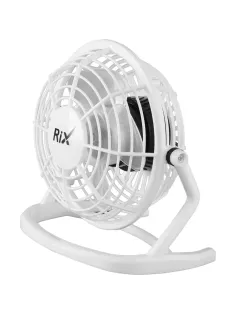 Вентилятор Rix RDF-1500USB, бытовой настольный (RDF-1500USB (белый))