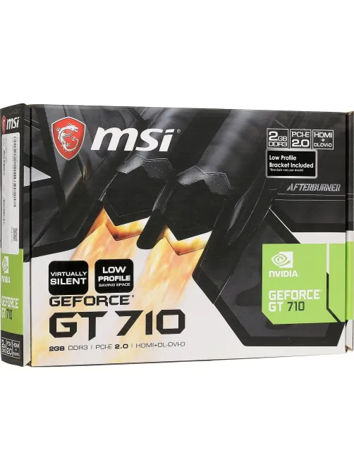 Видеокарта MSI GT 710 2GD3H LP DVIx1 HDMIx1 CRTx1 Low profile
