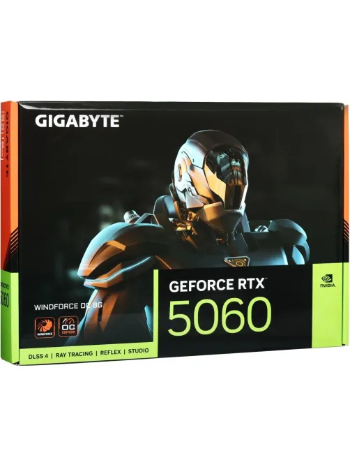 Видеокарта GIGABYTE RTX5060 WINDFORCE OC 8GB, HDMI, DPx3(GV-N5060WF2OC-8GD)