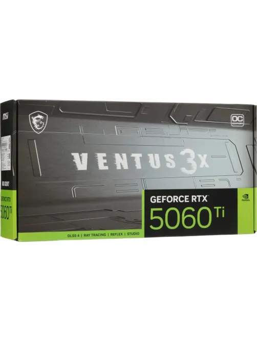Видеокарта MSI RTX 5060 Ti 8G VENTUS 3X OC, HDMI, DPx3, 8Gb, GDDR7