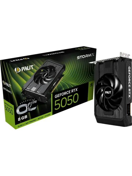 Видеокарта Palit RTX5050 STORMX OC 8GB 3xDP HDMI(NE65050T19P1-GB2070F)
