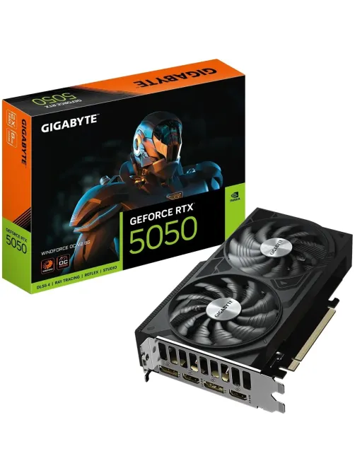 Видеокарта Gigabyte RTX5050 WINDFORCE OC V2 8GB,2xDP(GV-N5050WF2OCV2-8GD)