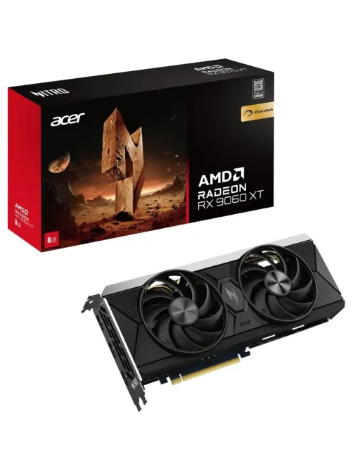 Видеокарта Acer RX9060XT NITRO OC 8GB GDDR6 128bit 2xDP HDMI(DP.Z4UWW.P01)