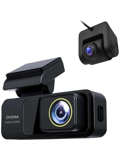 Автомобильный видеорегистратор Digma (FD950DW)FreeDrive черн 3840x2160