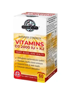 БАД к пище  'Sense of Life  Витамины D3 2000 МЕ + К2', 60шт