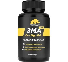 БАД PRIMEKRAFT к пище капсулированный ЗМА(ZMA), банка 90 капс