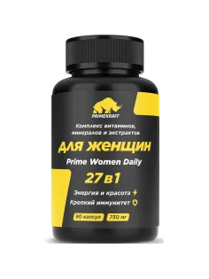 БАД PRIMEKRAFT Комплекс витаминов, минералов и экстрактов для женщин,банка