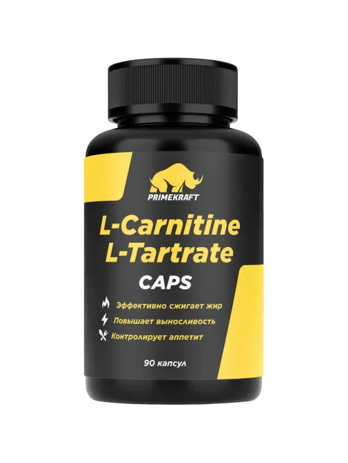 БАД PRIMEKRAFT L-Карнитин L-Тартрат, СППДПП, банка 90 капс