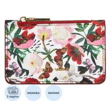 Картхолдер на молнии  flora.пионы, 11.5 x 0,7 x 7,5 см 14-096/02