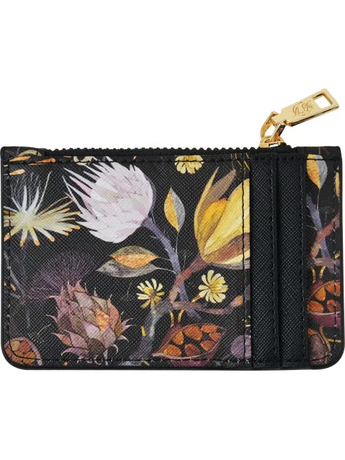 Картхолдер на молнии  flora.ночные цветы, 11.5 x 0,7 x 7,5 см 14-096/01