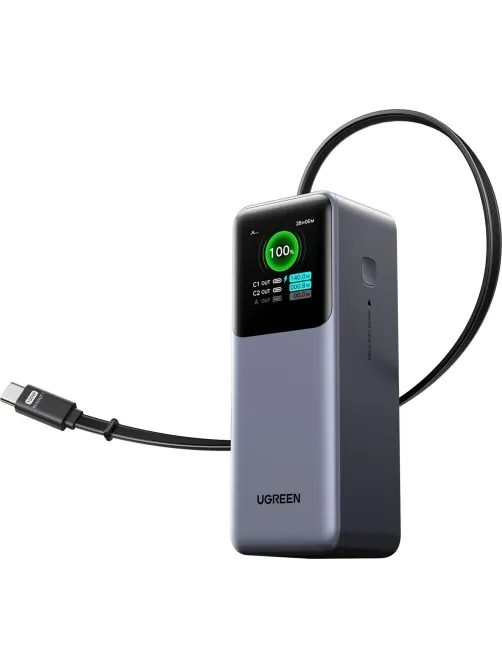 Внешний аккумулятор UGREEN PB726(95670B)165W 20000mAh USB-C&A +каб/сер.косм