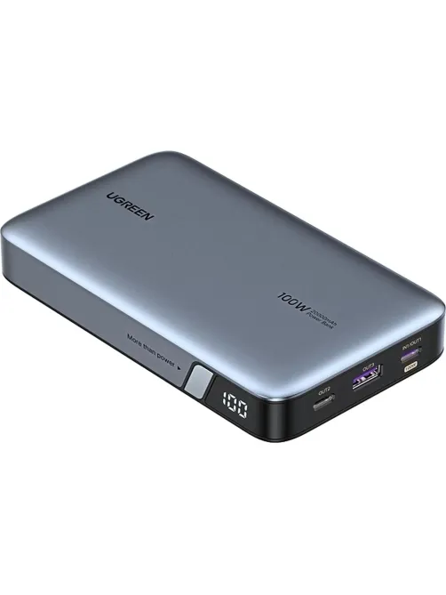 Внешний аккумулятор UGREEN PB720 (25188) 20000mAh PD 100W, серый
