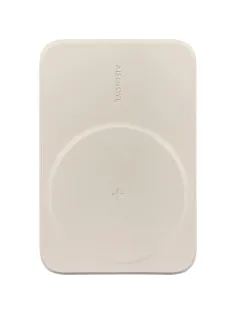 Внешний аккумулятор SOLOVE (Mi) W12 5000mAh MagSafe 20W QC+PD 3A, бежевый