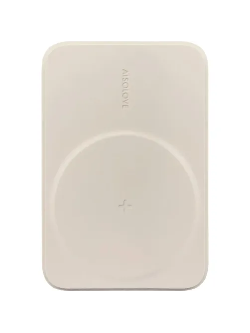 Внешний аккумулятор SOLOVE (Mi) W12 5000mAh MagSafe 20W QC+PD 3A, бежевый