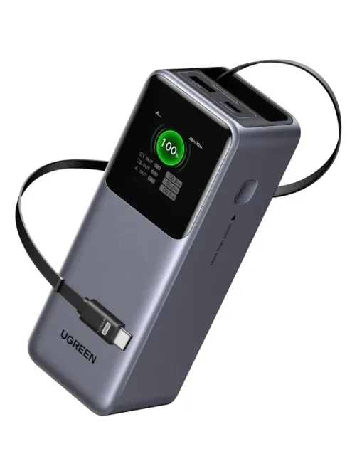 Внешний аккумулятор UGREEN PB726(95670B)165W 20000mAh USB-C&A +каб/сер.косм