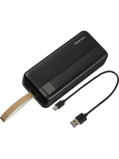 Внешний аккумулятор BigTech (BT-PB-30-BL-8) 30000 mAh черный