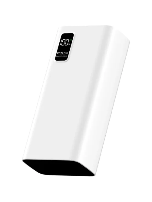 Внешний аккумулятор PERO PB07 30000 mAh,Li-Pol,output USB-C + 4USB-A,белый