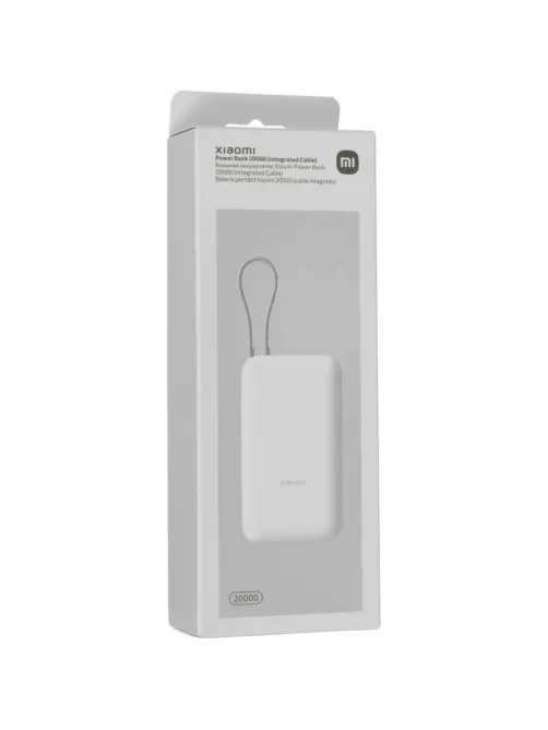 Внешний аккумулятор с встр.каб. Xiaomi BHR9738GL 20000mAh GL Light Gray