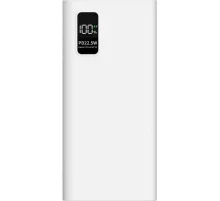 Внешний аккумулятор PERO PB06 20000 mAh,Li-Pol,output USB-C + 2USB-A,белый