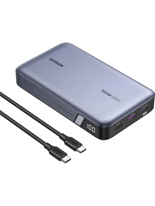Внешний аккумулятор UGREEN PB720 (25188) 20000mAh PD 100W, серый