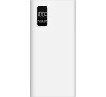 Внешний аккумулятор PERO PB07 30000 mAh,Li-Pol,output USB-C + 4USB-A,белый