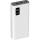 Внешний аккумулятор PERO PB06 20000 mAh,Li-Pol,output USB-C + 2USB-A,белый