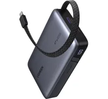 Внешний аккумулятор UGREEN PB550(85166B)67W 20000mAh USB-C&A +каб/сер.косм