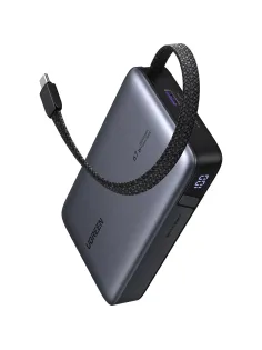 Внешний аккумулятор UGREEN PB550(85166B)67W 20000mAh USB-C&A +каб/сер.косм