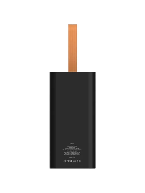 Внешний аккумулятор PERO PB10 60000 mAh,Li-Pol,output USB-C + 4USB-A,черный