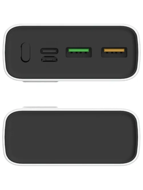 Внешний аккумулятор PERO PB06 20000 mAh,Li-Pol,output USB-C + 2USB-A,белый