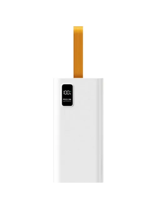 Внешний аккумулятор PERO PB09 50000 mAh,Li-Pol,output USB-C + 4USB-A,белый