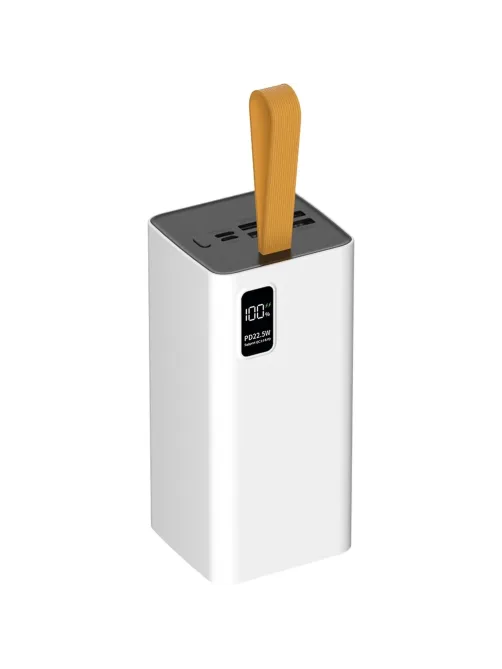 Внешний аккумулятор PERO PB09 50000 mAh,Li-Pol,output USB-C + 4USB-A,белый