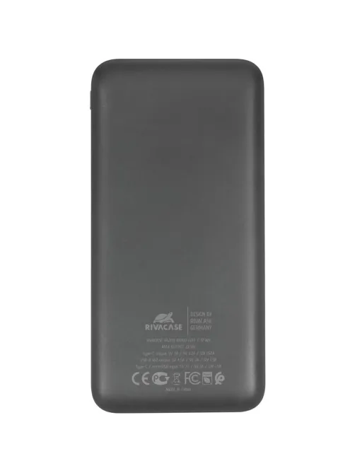 Внешний аккумулятор RIVACASE VA2101 (10000 мАч) Rapid QC/PD 22.5W, черный