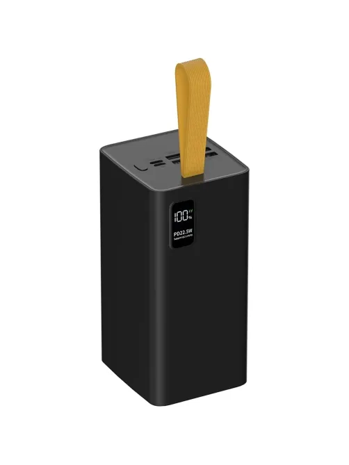 Внешний аккумулятор PERO PB10 60000 mAh,Li-Pol,output USB-C + 4USB-A,черный