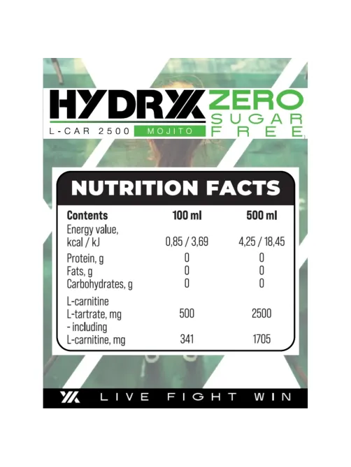 Напиток витаминизированный Hydryx Мохито L-Carnitine 2500 негаз ПЭТ 0,5л