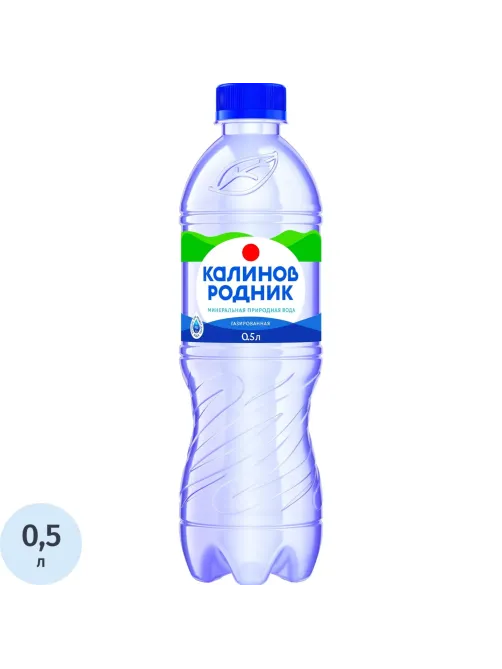 Вода минеральная Калинов Родник природ стол пит газ ПЭТ 0,5л