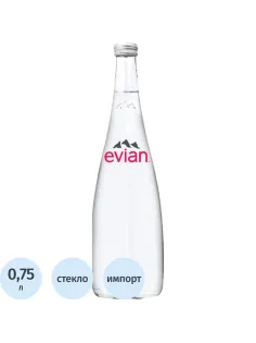 Вода минеральная Evian негаз стекло 0,75л