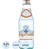 Вода минеральная Acqua Panna негаз стекло 0,25л