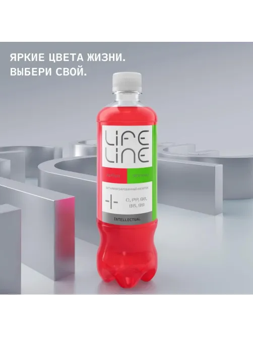 Напиток витаминизированный LifeLine Intellectual Арбуз и яблоко,нег ПЭТ0,5л