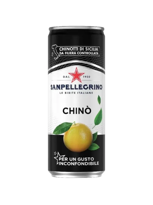 Напиток SanPellegrino Chino с экстрактом померанца, газ ж/б 0,33л