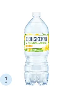 Вода питьевая Сенежская + Лимон, мята негаз ПЭТ 1л