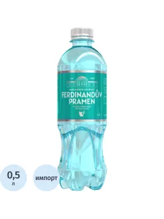 Вода минеральная Ferdinanduv Pramen столовая питьевая газ ПЭТ 0,5л