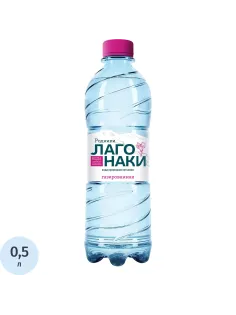 Вода питьевая Родники Лаго-Наки природная газ ПЭТ 0,5л
