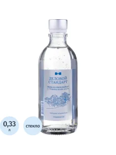 Вода питьевая Деловой Стандарт газ стекло 0,33л (Legend of Baikal)