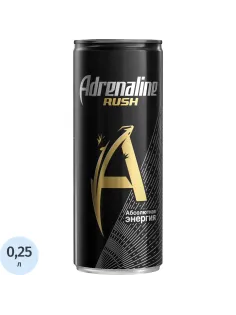 Напиток энергетический Adrenaline Rush, ж/б 0,25л